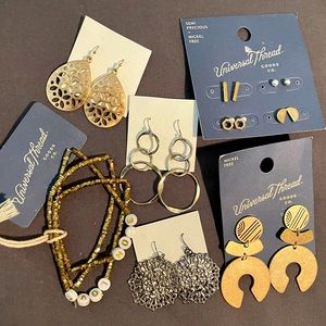 Lot of Multi-Metal Earrings & Bracelets All Styles lot of gold NWT or NWOT NEW